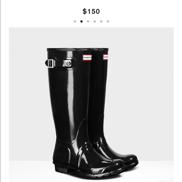 Hunter Shoes - Original tall gloss rain boots